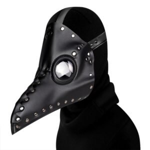 HG65005 Halloween Dress Up Props Rivets Beak Shape Mask