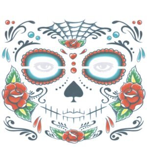 Halloween Waterproof Temporary Face Tattoo Stickers, Size: 240*210mm