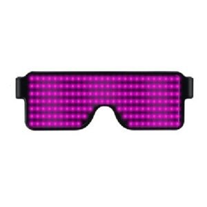 Night Club Bar Disco LED Light Emitting Glasses Festival Party USB Charging Shutter Dynamic Flash Glasses