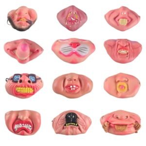 Fun Scary Horrible Mask Party Halloween Clown Latex Half Face Masks for Adult / Children, Random Style Delivery