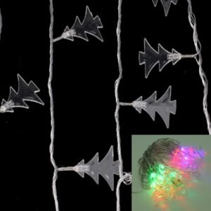 7m Christmas Tree Pendants Decoration String Lights, 30-LED Multi-Colored Light   (AC 12-240V / EU Plug)(Transparent)