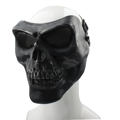 S-OG-1629B_3.jpg High Intensity Terrifying Evil Facepiece Skeleton Anti BB Bomb Face Mask with Elastic Bands - Image 4