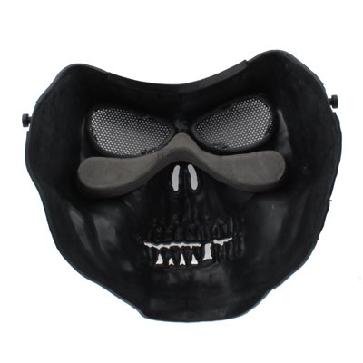 S-OG-1629B_4.jpg High Intensity Terrifying Evil Facepiece Skeleton Anti BB Bomb Face Mask with Elastic Bands - Image 5