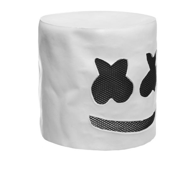 TBD0059231_1.jpg Fashionable Halloween Party Marshmallow Mask Night Club Latex White Mask Adult DJ Cosplay Costume Helmet - Image 2