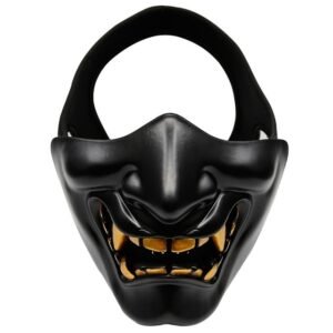 WosporT Halloween Dancing Party Grimace Half Face Tactical Mask