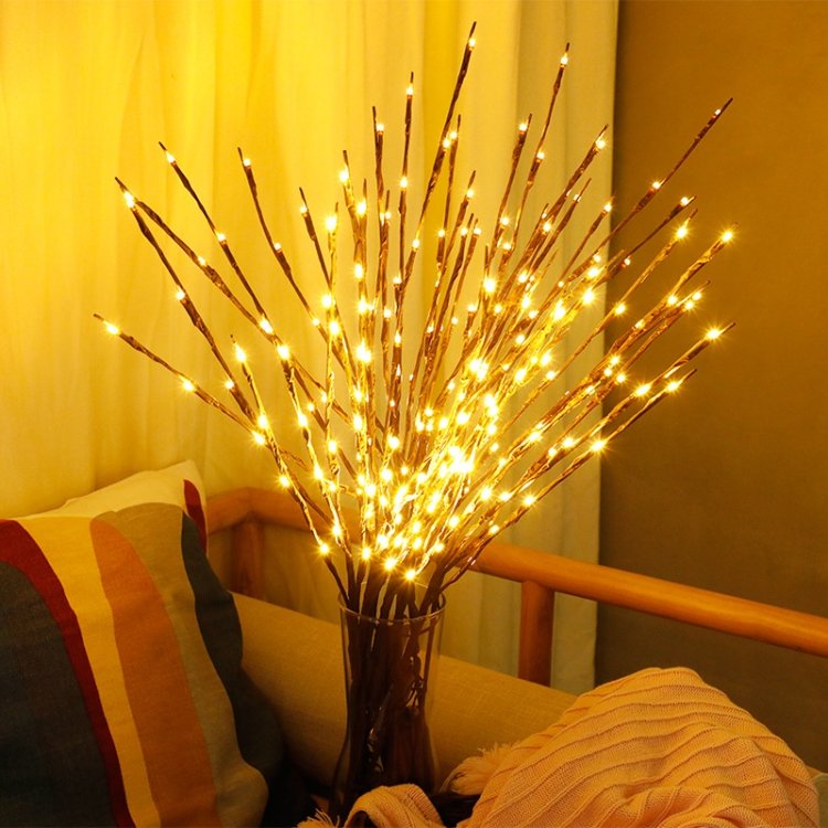TBD048821401A_1.jpg LED Willow Branch Lamp Floral Lights Holiday Home Christmas Party Garden Decoration Battery Operated Christmas Birthday Gifts - Image 2