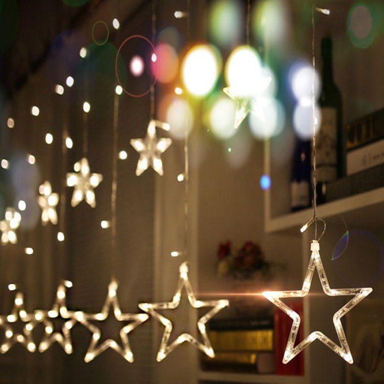 TBD048939801A.jpg 220V EU Plug LED Star Light Christmas lights Indoor/Outdoor Decorative Love Curtains Lamp For Holiday Wedding Party lighting
