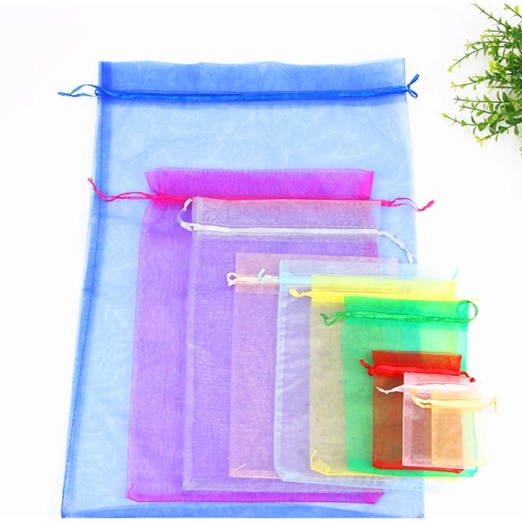 TBD050165601A_5.jpg 100 PCS Organza Gift Bags Jewelry Packaging Bag Wedding Party Decoration, Size: 7x9cm - Image 6
