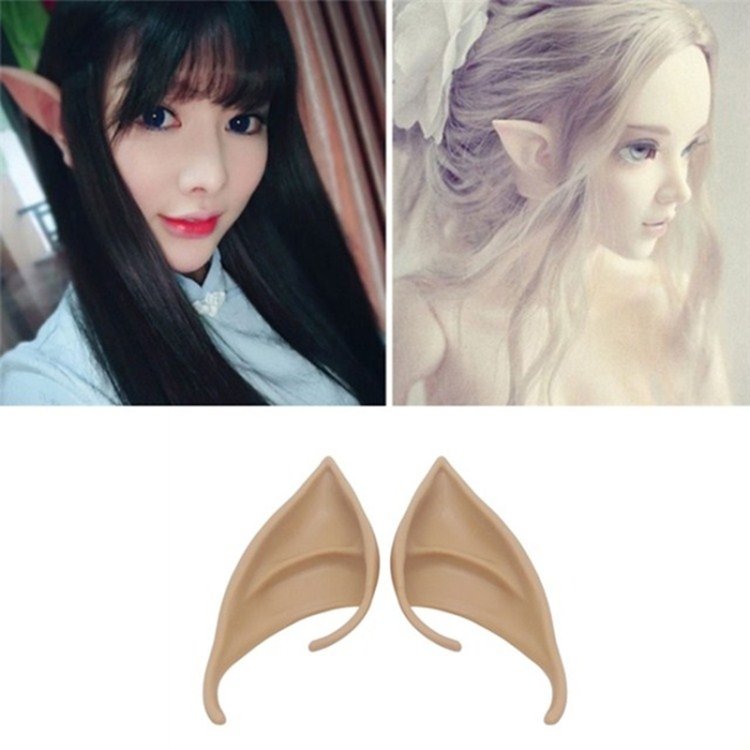 1pair halloween elf latex ears cosplay props